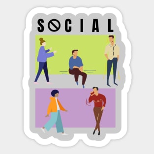 Social 🚫 Sticker
